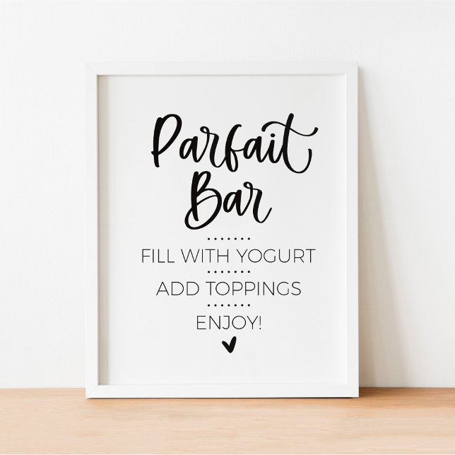 Póster Rótulo de brunch del bar Parfait moderno minimalis (Subido por el creador)