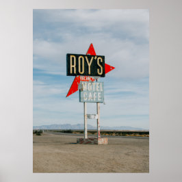 Póster Rótulo DE CAFETERÍA "ROY'S" ROADSIDE MOTEL