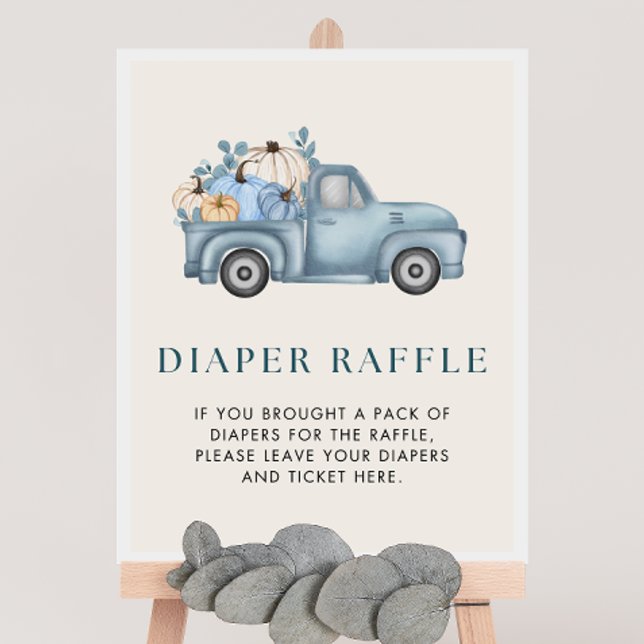Póster Rótulo de calabaza Baby Shower Diaper Raffle (Subido por el creador)
