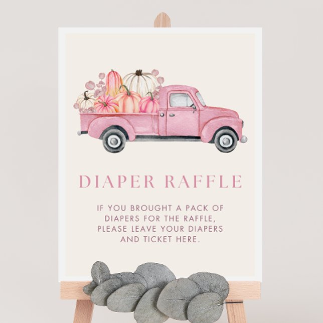 Póster Rótulo de calabaza Baby Shower Diaper Raffle (Subido por el creador)