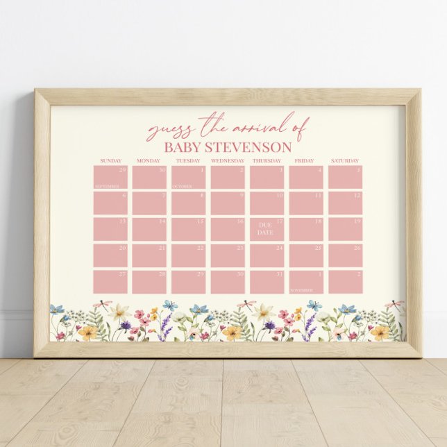 Póster Rótulo de calendario de fecha de vencimiento de Ba (Subido por el creador)