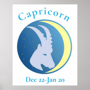 Póster Rótulo de Capricorn Thunder_Cove