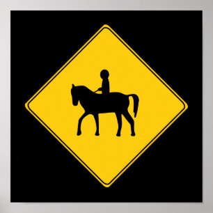 Póster Rótulo de carretera - Poster de caballete