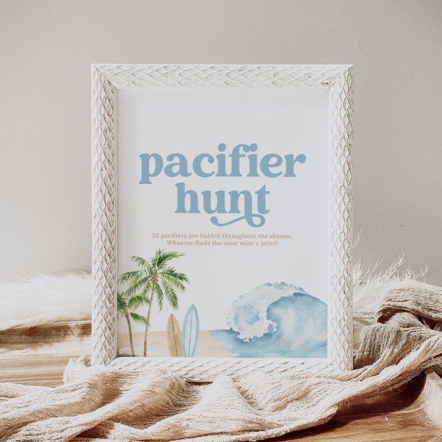 Póster Rótulo de caza del pacificador Baby Shower de Beac (Subido por el creador)