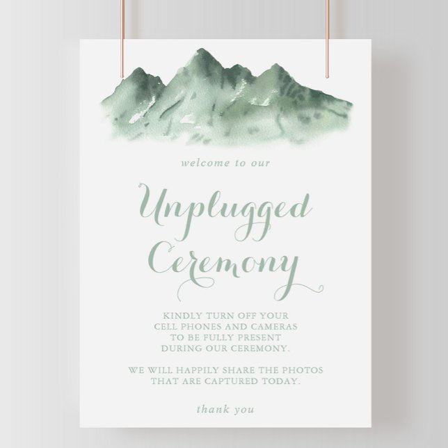 Póster Rótulo de Ceremonia de la Montaña Verde desenchufa (Subido por el creador)