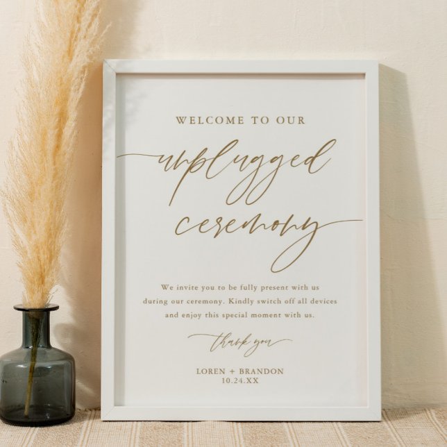 Póster Rótulo de ceremonias de Boda de 18x24", con una Ru (Subido por el creador)