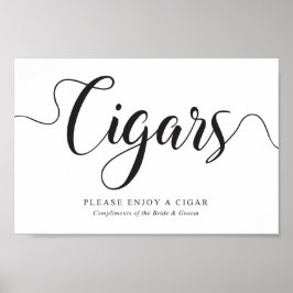 Póster Rótulo de cigarrillos. Boda gratuito de cigarrillo