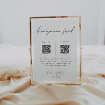 Rótulo de código QR del Fondo de luna de miel | BO