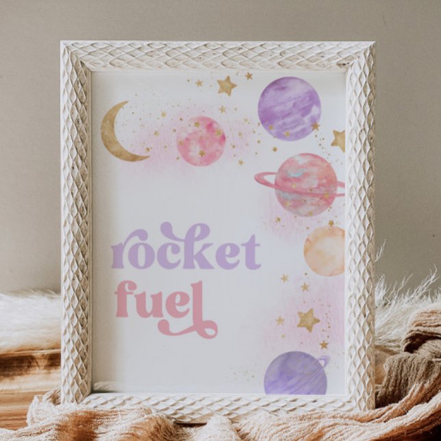 Póster Rótulo de combustible para cohetes de chica (Subido por el creador)