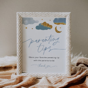 Póster Rótulo de consejos para padres Estrella de Twinkle