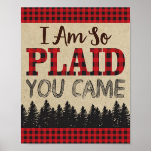 Póster Rótulo de cumpleaños de Lumberjack, estoy tan cont
