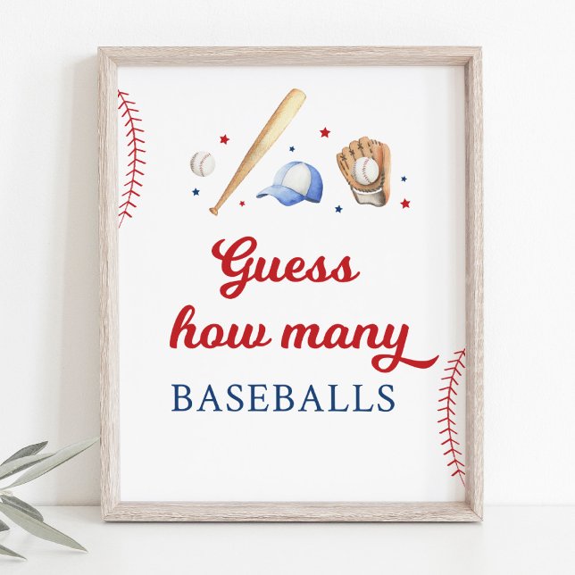 Póster Rótulo de cumpleaños del equipo de béisbol Rookie  (Subido por el creador)