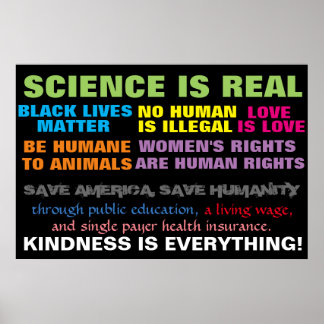 Póster Rótulo de Derechos Humanos de la Marcha de Protest