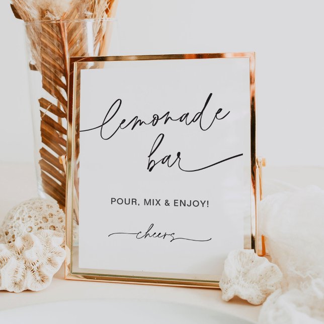 Póster RÓTULO de ducha de novia / bar Lemonade (Subido por el creador)