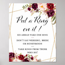 Rótulo de ducha de novia floral de Boho de Borgoña