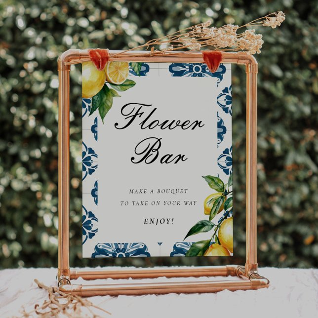 Póster Rótulo de ducha de novia Lemon Positano (Subido por el creador)