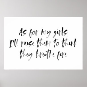 Póster Rótulo de enfermería chica con caligrafía acuarela