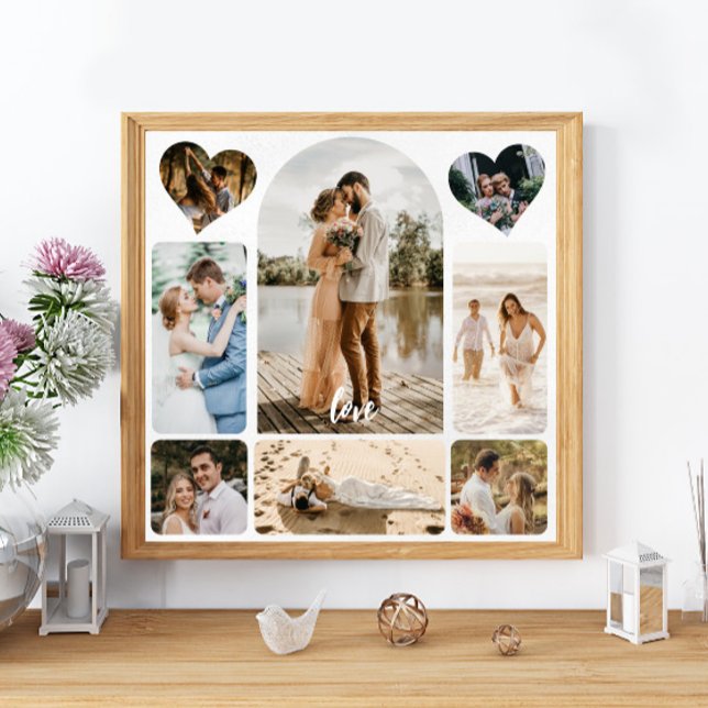Póster Rótulo de entrada de Boda de ocho Collages de foto (Subido por el creador)