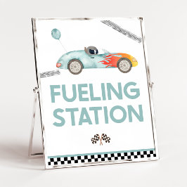 Póster Rótulo de fiesta de cumpleaños de la estación de c
