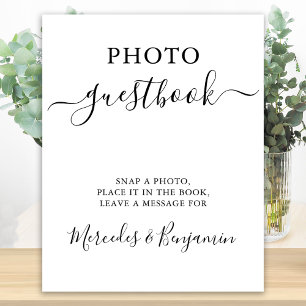 Póster Rótulo de fotografía boda  de fotografía moderna