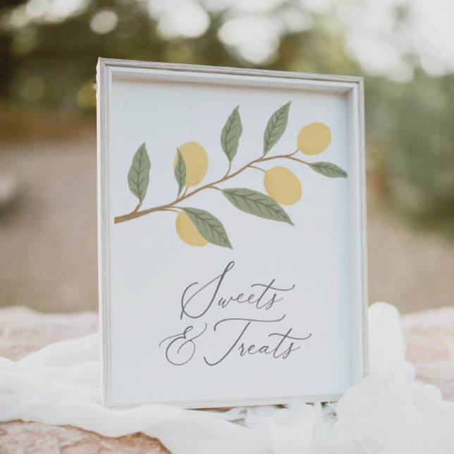 Póster Rótulo de golosinas y golosinas de limón de cumple (Subido por el creador)