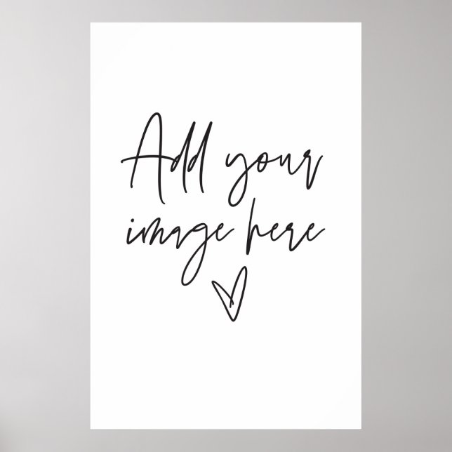 Póster Rótulo de gran tamaño Boda de Personalizado Poster (Frente)