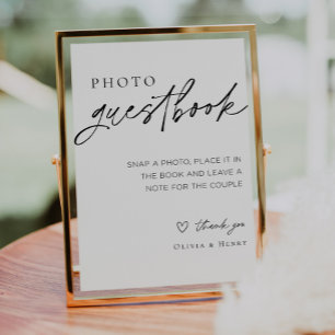 Póster Rótulo de GuestBook por foto