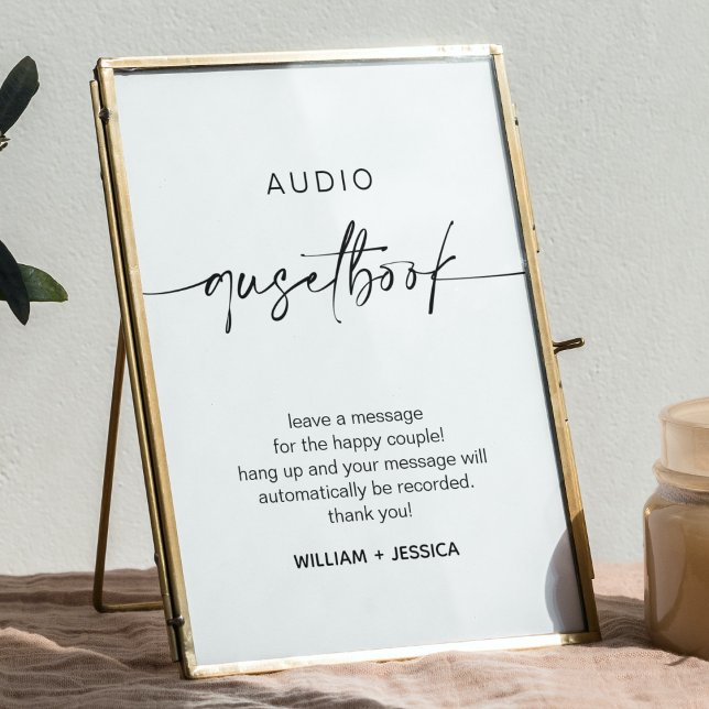 Póster Rótulo de guías telefónicas de Boda caligráfico (Subido por el creador)