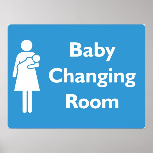 Póster Rótulo de habitación para niños con padres e hijos (Frente)