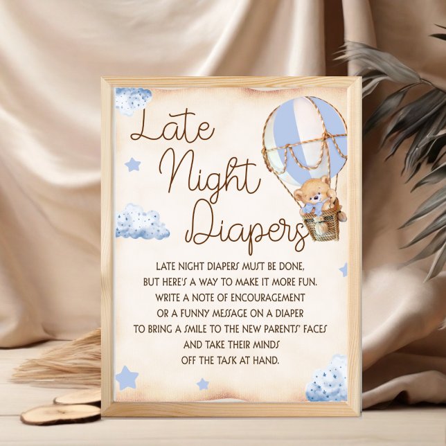 Póster Rótulo de juego Baby Shower de Late Night Diapers (Subido por el creador)