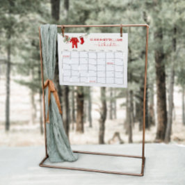 Póster Rótulo de juego de calendario de fechas de vencimi