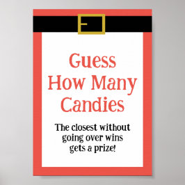 Póster Rótulo de juego de Navidades divertidos editables