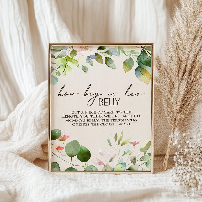 Póster Rótulo de juegos de Woodland Animals Baby Shower (Subido por el creador)