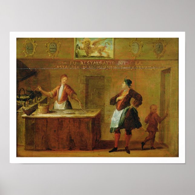 Póster Rótulo de la Asociación Veneciana de Pastores (pan (Frente)