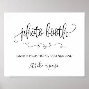 Póster Rótulo de la cabina fotográfica