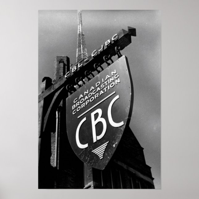 Póster Rótulo de la calle Jarvis de CBC (años 40) (Frente)