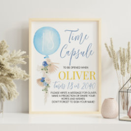 Póster Rótulo de la cápsula de cumpleaños de Balloon Boy