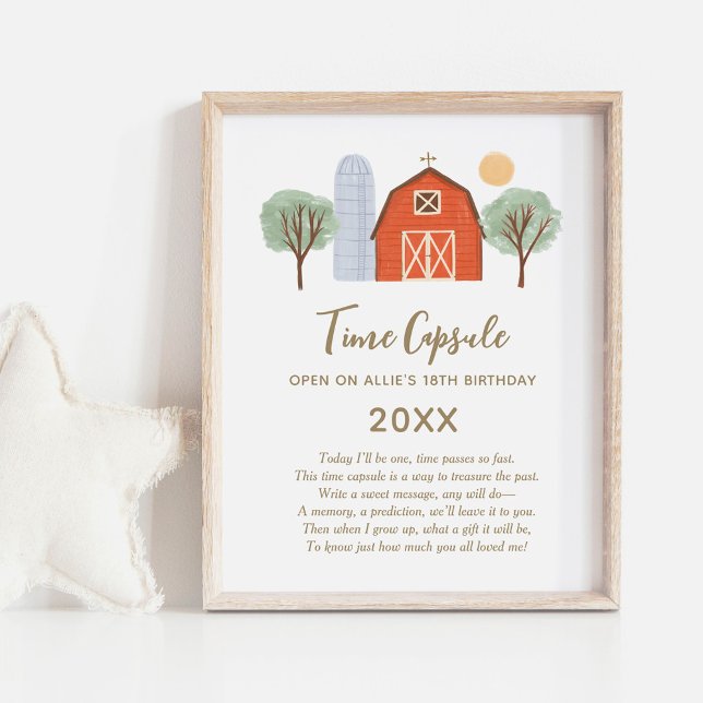 Póster Rótulo de la cápsula de la fiesta de cumpleaños de (Subido por el creador)