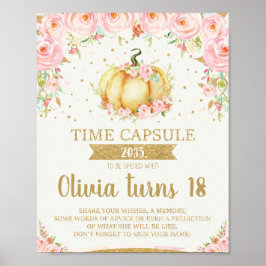 Póster Rótulo de la cápsula de Poster de calabaza pequeña