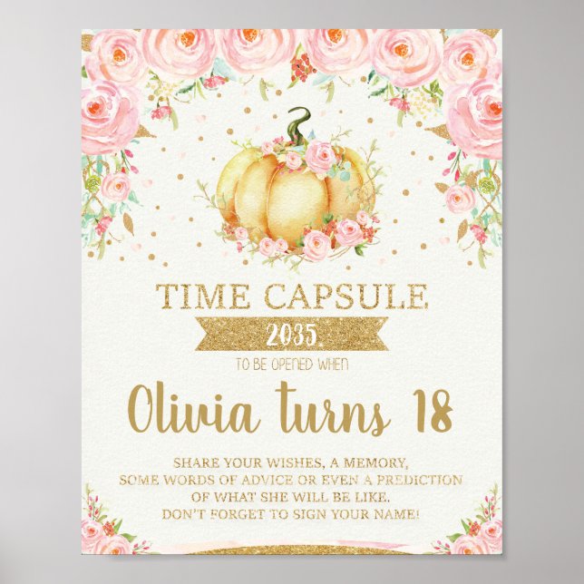 Póster Rótulo de la cápsula de Poster de calabaza pequeña (Frente)