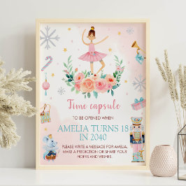Póster Rótulo de la cápsula del cumpleaños del ballet Nut