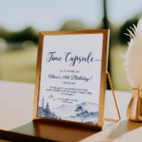 Rótulo de la cápsula del tiempo de invierno de One