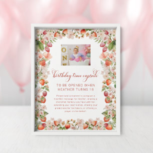 Póster Rótulo de la cápsula por primera vez de Berry