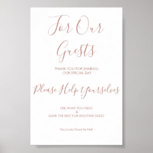 Póster Rótulo de la cesta del baño de eventos