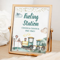 Rótulo de la estación de combustible de cumpleaños