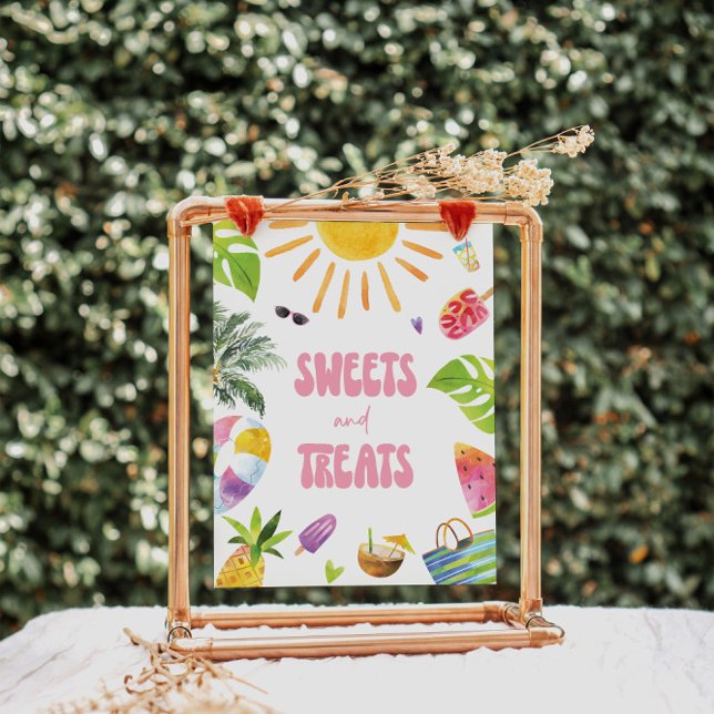 Póster Rótulo de la estación de postres de Sweets and Tra (Subido por el creador)