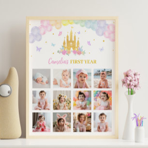 Póster Rótulo de la fecha de nacimiento del Castillo de O