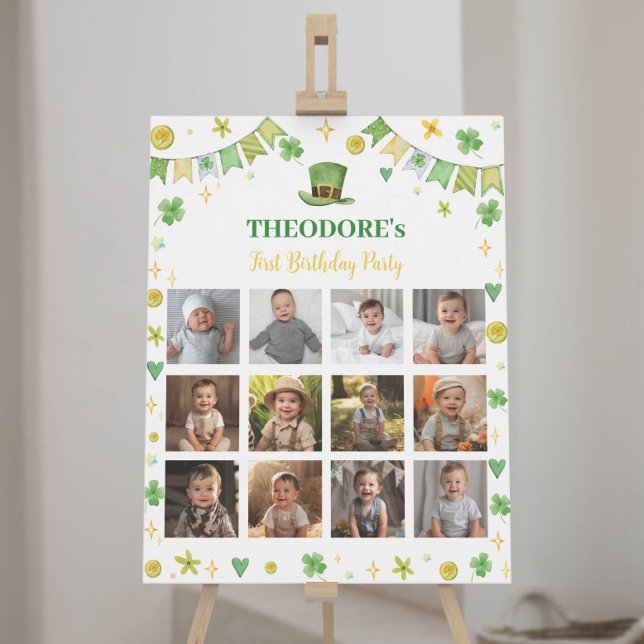 Póster Rótulo de la foto del cumpleaños de un niño afortu (Subido por el creador)