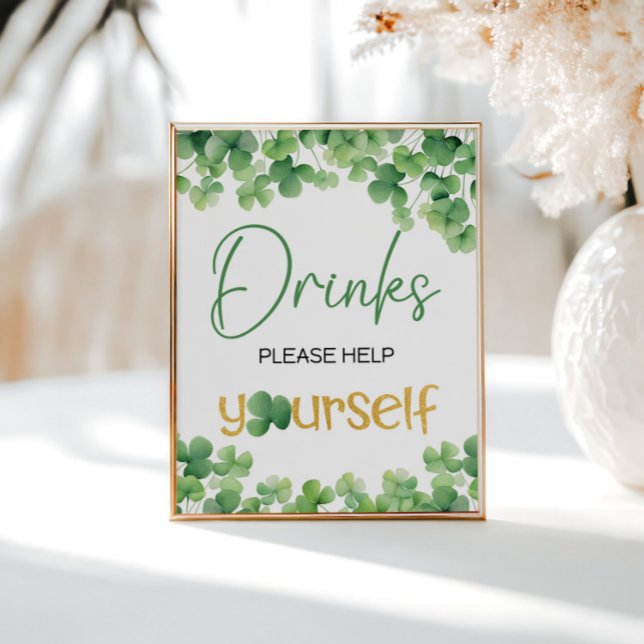 Póster Rótulo de la Mesa de Cumpleaños de Lucky One Shamr (Subido por el creador)