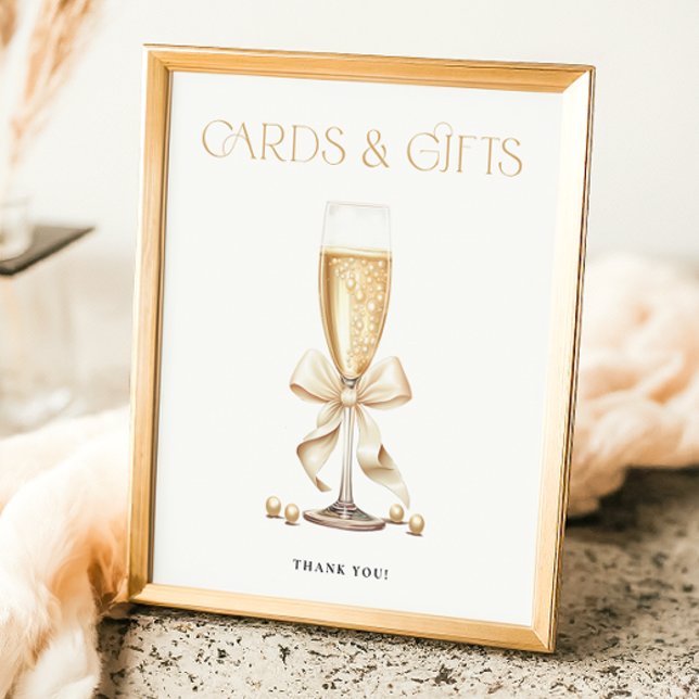 Póster Rótulo de las tarjetas de ducha de la novia Pearls (Subido por el creador)